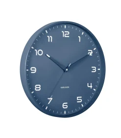 Wandklok Orgullo - Klassiek blauw - Ø40cm