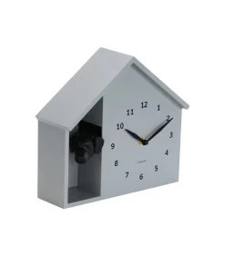 Wandklok Peeking Doggy - Grijs - 24.9x24.9x27cm