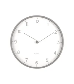 Wandklok Sencillez - Donkergrijs - Ø30cm