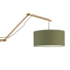Wandlamp Andes - Bamboe/Groen - 95x47x55cm