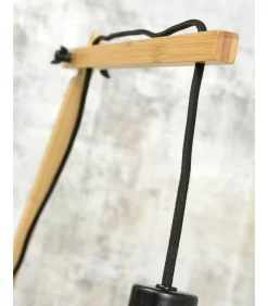 Wandlamp Andes - Bamboe/Lichtgrijs - 95x47x55cm