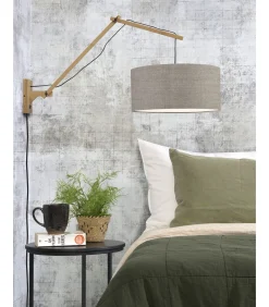 Wandlamp Andes - Bamboe/Taupe - 95x47x55cm