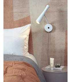 Wandlamp Bordeaux - Wit - 10.5x26x34.5cm