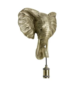 Wandlamp Elephant - Goud - 35x13x36cm