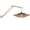 Wandlamp Kalimantan - Bamboe/Zwart - 105x60x55cm