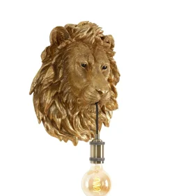 Wandlamp Lion - Brons - 33.5x19x40.5cm