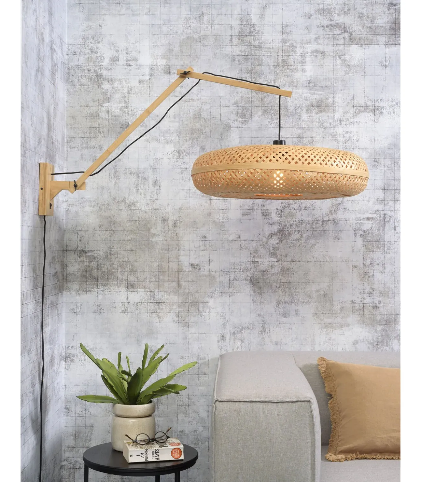 Wandlamp Palawan - Bamboe - 105x60x55cm