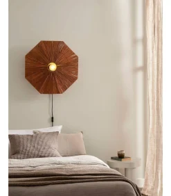 Wandlamp Panama - Bruin - 65x7x65cm