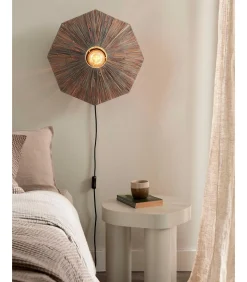 Wandlamp Panama - Donker grijs - 45x7x45cm