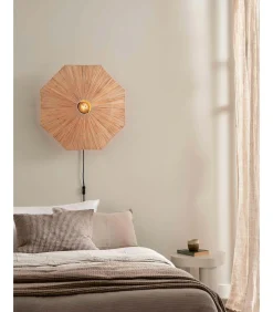 Wandlamp Panama - Naturel - 65x7x65cm