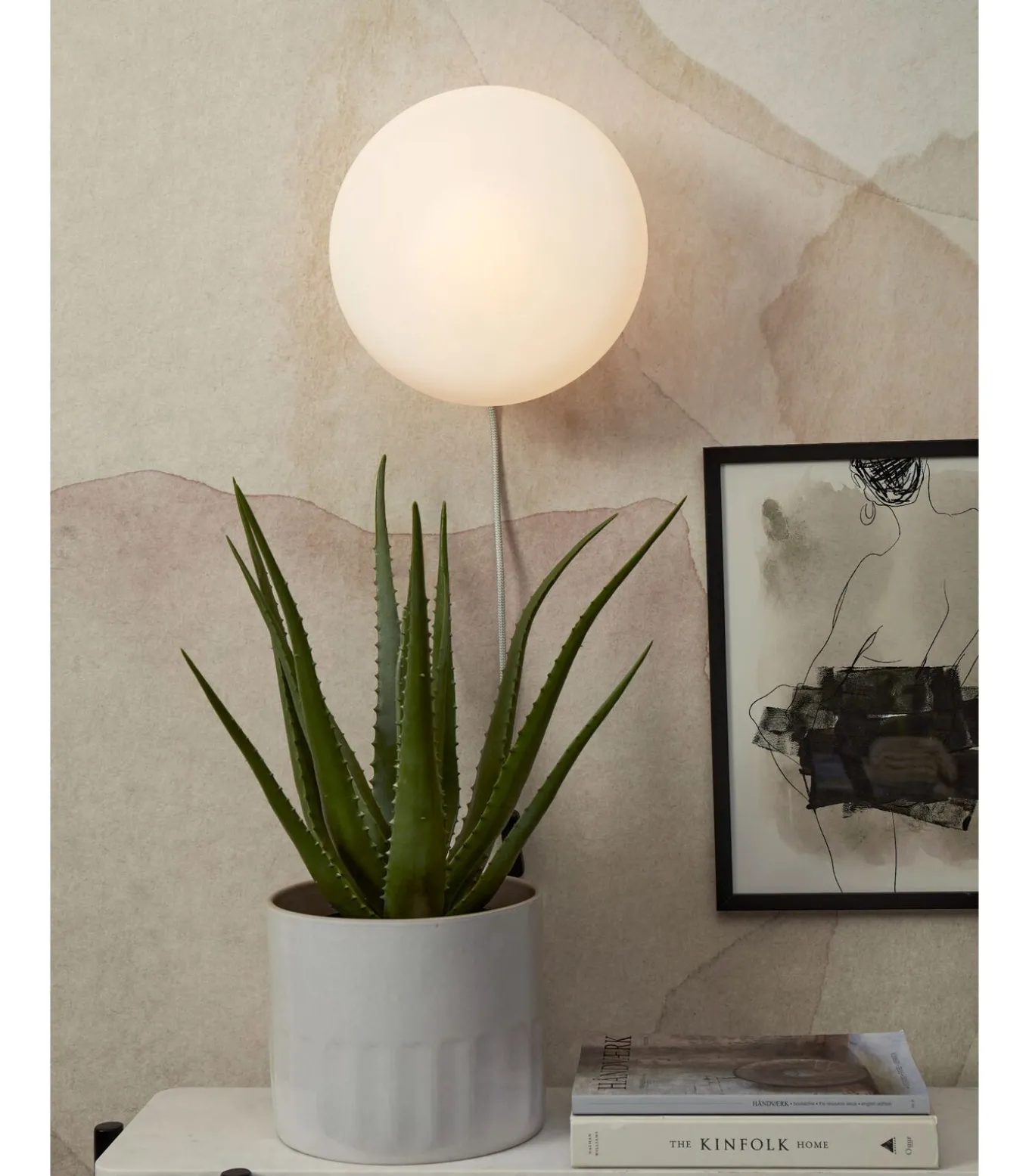 Wandlamp Sapporo - Wit - Ø28cm