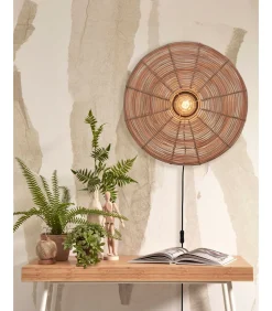 Wandlamp Tanami - Rotan - Ø55cm