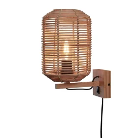 Wandlamp Tanami - Rotan - Ø18cm