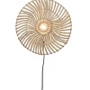 Wandlamp Zanzibar - Rotan Wit - Ø40cm