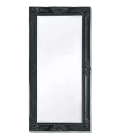 Wandspiegel Barok 100 x 50 cm zwart