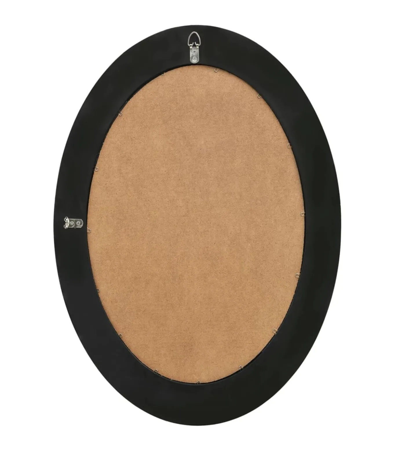 Wandspiegel barok stijl 50x70 cm zwart