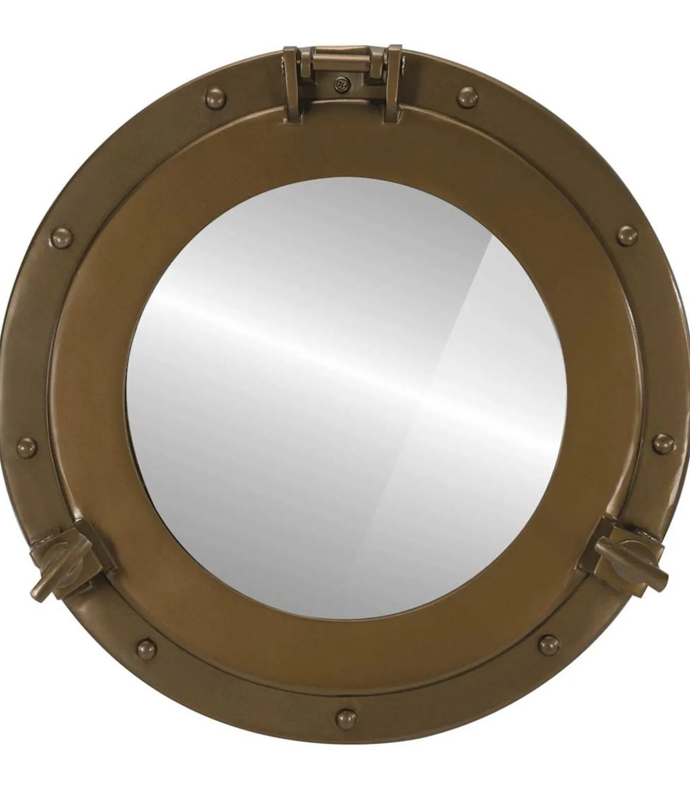 Wandspiegel patrijspoort Ø38 cmaluminium en glas