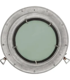 Wandspiegel patrijspoort Ø38 cmaluminium en glas