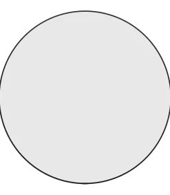 Wandspiegel rond Ø60 cm zwart