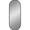 Wandspiegel 40x15 cm ovaal zwart