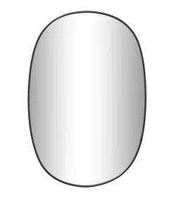 Wandspiegel 50x35 cm zwart