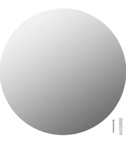 Wandspiegels 2 st rond 40 cm glas