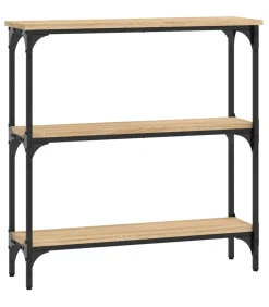 Wandtafel 75x22,5x75 cm bewerkt hout sonoma eikenkleurig