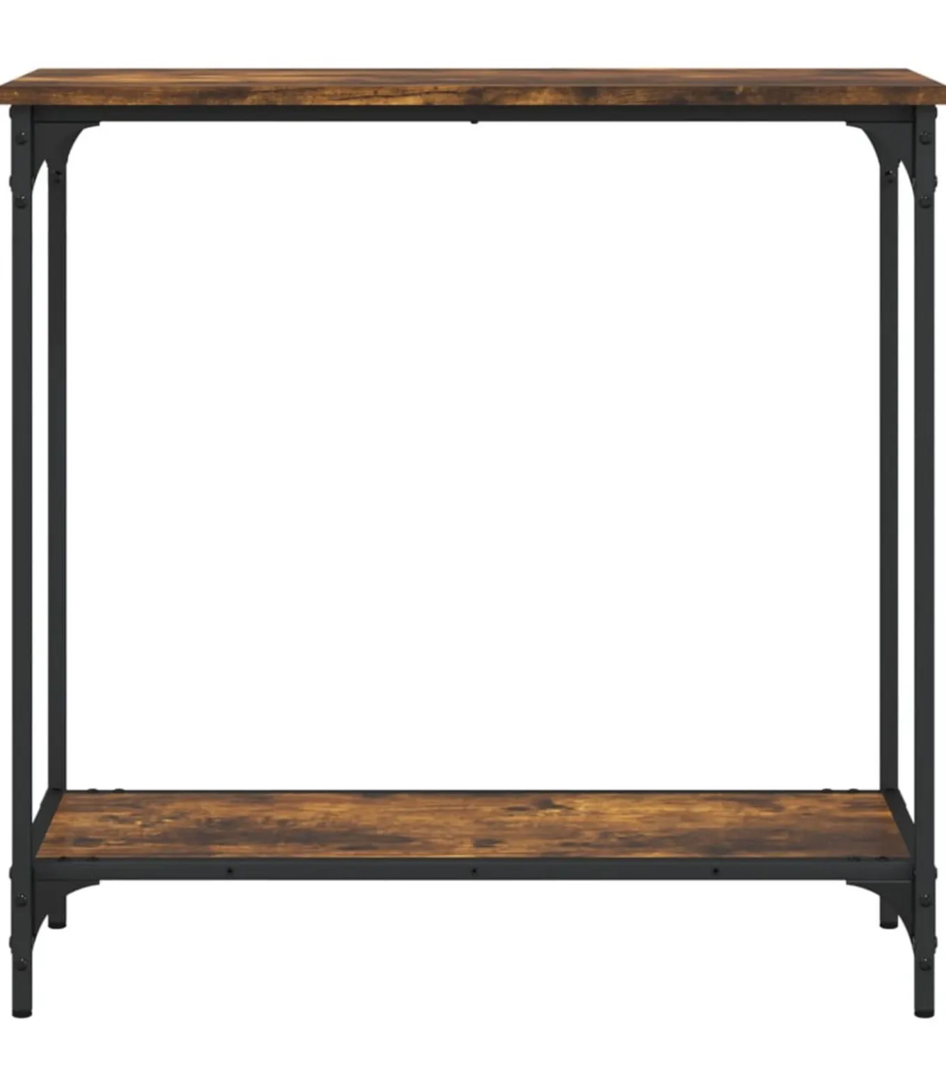 Wandtafel 75x30,5x75 cm bewerkt hout gerookt eikenkleurig