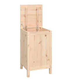 Wasmand 44x44x76 cm massief grenenhout