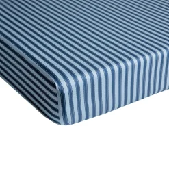 WATER GARDEN Bleu - Hoeslaken Satijn katoen