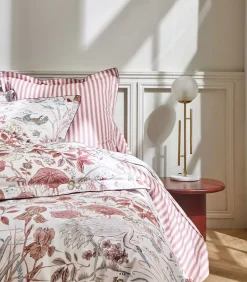 WATER GARDEN Rose - Hoeslaken Satijn katoen