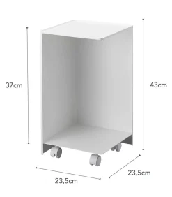 WC Rolhouder met Wieltjes - Tower - Wit