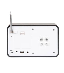 Wekker Fm Radio - Zwart - 19.2x6.6x12.5cm
