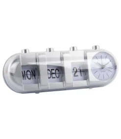 Wekker Retro Tube - Zilver - 9x26x9.3cm