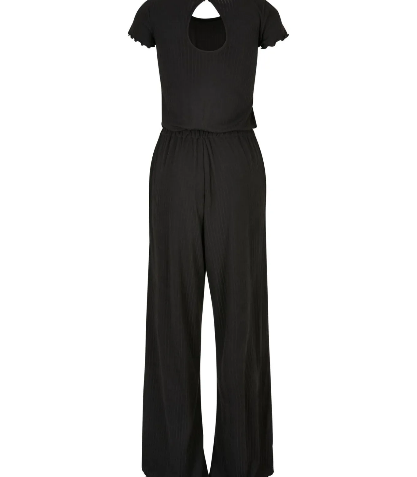 Wijd geribde jumpsuit voor dames