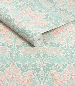 William Morris at Home Vliesbehang - Brother Rabbit Lullaby Blues - 1000x52
