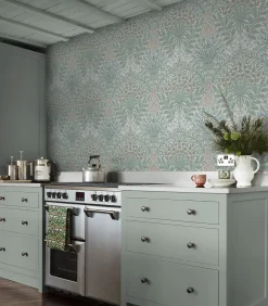 William Morris at Home Vliesbehang - Garden Cottage Blues - 1000x52