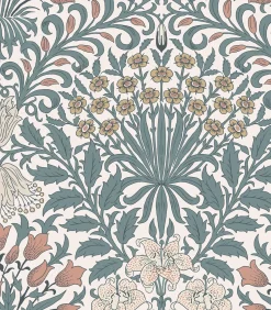 William Morris at Home Vliesbehang - Garden Dusty Blue - 1000x52