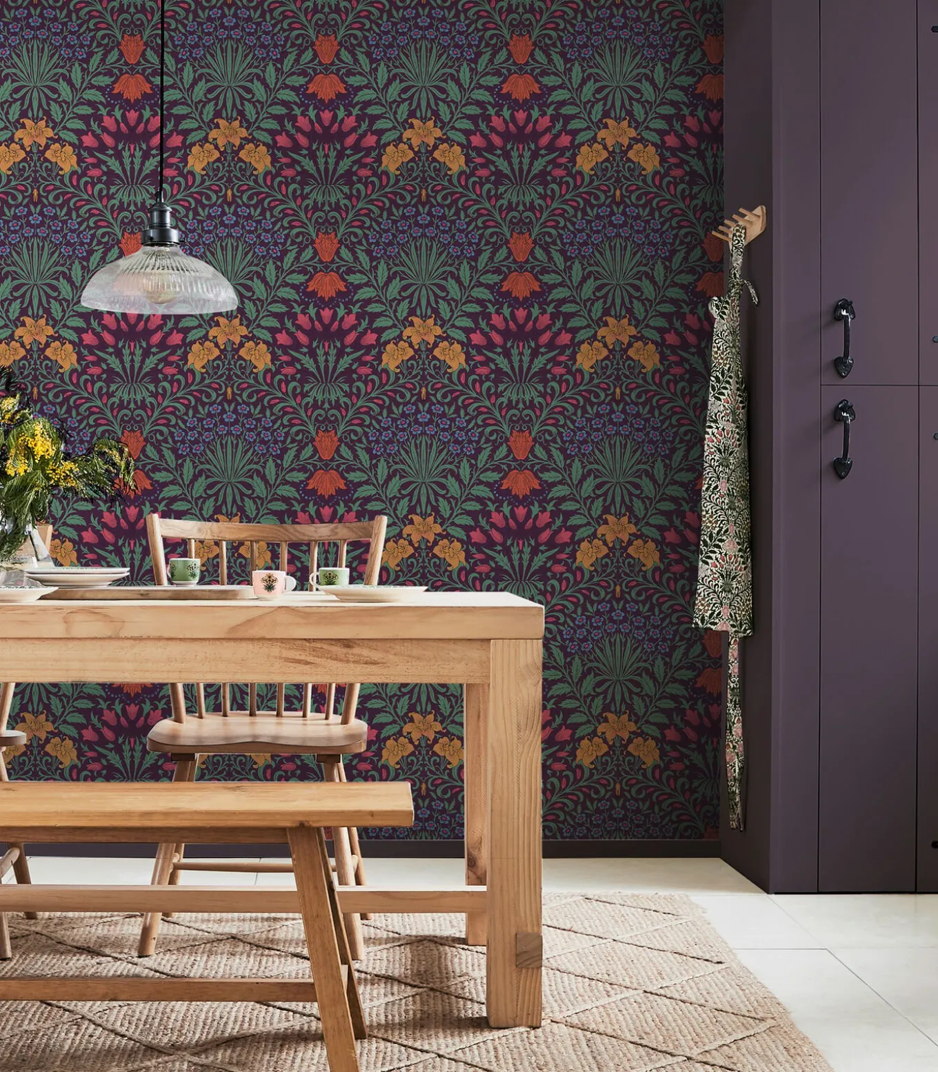 William Morris at Home Vliesbehang - Garden Dewberry - 1000x52