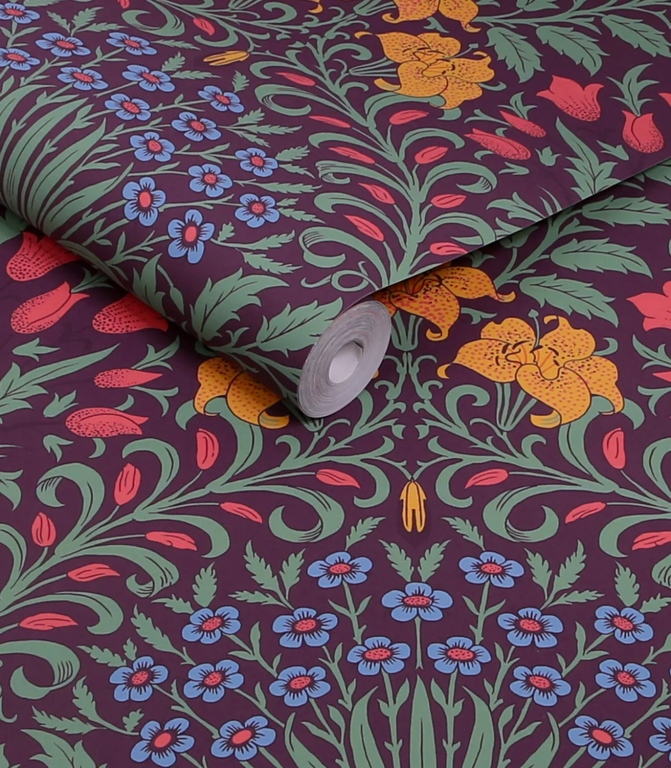 William Morris at Home Vliesbehang - Garden Dewberry - 1000x52