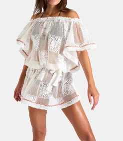 Witte kanten tuniekjurk CABANA SEAWAVES