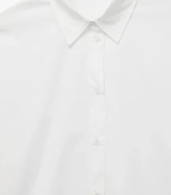 Witte Katoenen Blouse Lange Mouwen