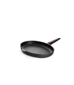 WOLL Nowo Titanium Vispan ovaal inductie met afneembare greep - 380x284x50mm - Zwart