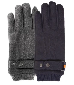 Wollen herenhandschoenen Navy