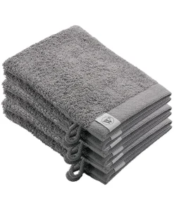 6x Remade Cotton Washandjes Taupe