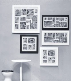 XLBoom Image Fotolijst - Collagelijst voor 15 foto's - In Hout - Wit