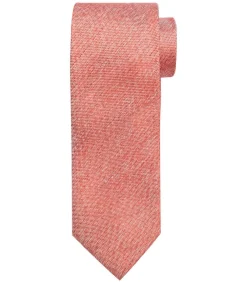Zijden Stropdas Koraal Rood