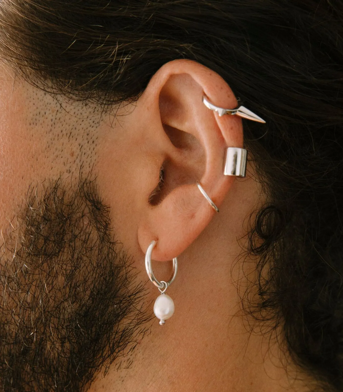 ZILVEREN EAR CUFF CRONOS