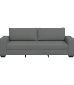 3-zitsbank 180 cm stof donkergrijs