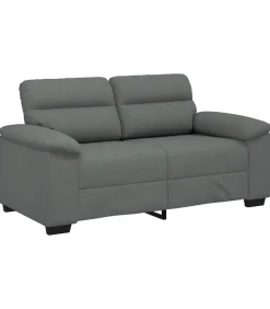 2-zitsbank 120 cm stof donkergrijs